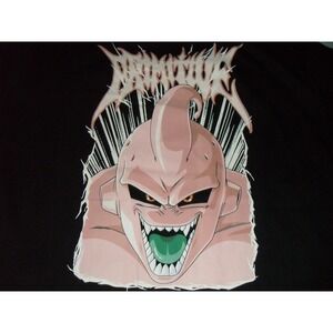 Primitive Dragon Ball Z Majin Buu Graphic Print Anime Manga T-Shirt XL Black New
